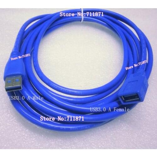 Male to Female USB3.0 Extension cord 500cm 5M Male Female USB 3.0 Cable USB3.0 USB3 Lengthen Line Female Male USB V3.0 Cord Wire