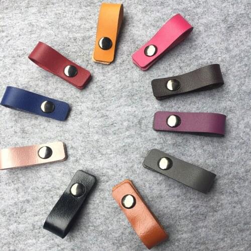 100pcs Cable Organizer Cute Leather Cable Wire Organizer for Iphone Cable Earphone Usb Cord Saver Winder Management for Huawei