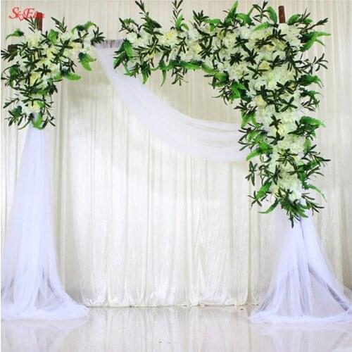 5M/10M Crystal Yarn Tulle Roll tulle rose Organza Fabric Chair Sash Table Skirt decoration Sheer Wedding Backdrop Decoration 5z