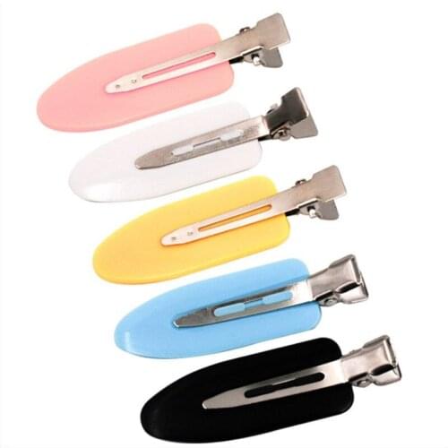 SHUANGR 4Pcs/Set No Bend Seamless Hair Clips Side Bangs Fix Fringe Barrette Makeup Washing Face Accessories Women Girls Hairpins