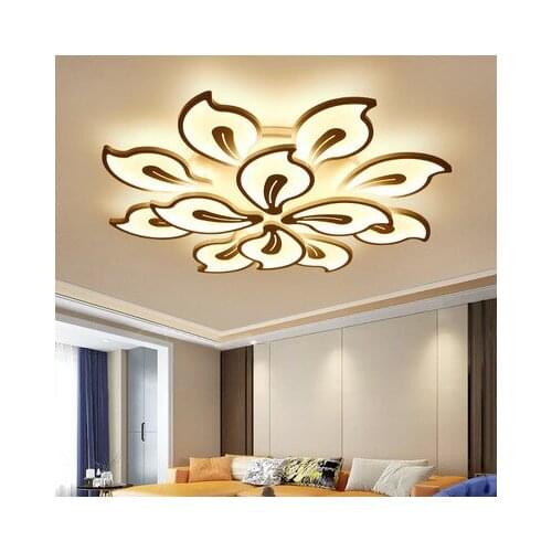 Lotus flower crystal light led modern ceiling lamp led bedroom light fixtures living room bedroom ceiling lights