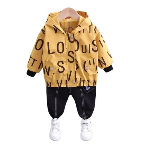 Baby Clothes Spring Autumn Children Girls Clothing Boys Casual Hoodies Jacket Jeans 2Pcs/set Toddler Casual Costume Kids Outfits