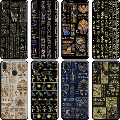 Ancient Egyptian Hieroglyphic Soft For Huawei Y7A Y6P Y5P 2020 Y3 II Y9 Y7 Y5 Y6 Prime 2018 2017 2019 Nova 3i 5T Case