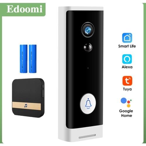Tuya APP 2MP Doorbell Camera WIFI Security CCTV Camera Mini Wireless Smart Home Door Bell Camera 1080P Doorbell IR Night Vision