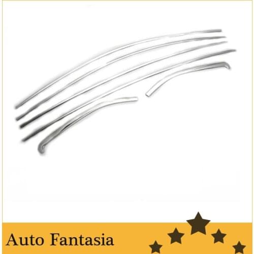 Chrome Side Window Top Trim Set for Nissan Versa / Pulsar / Sunny Sedan 2012 Up