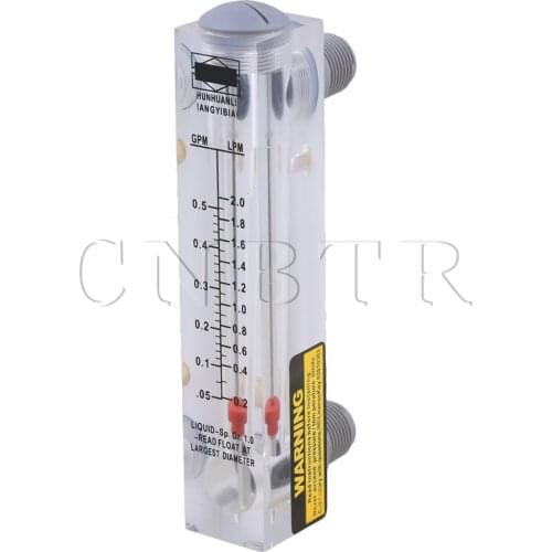 CNBTR LZM-15 0.05-0.5GPM 0.2-2LPM Panel Type Water Flowmeter Measurement Tool