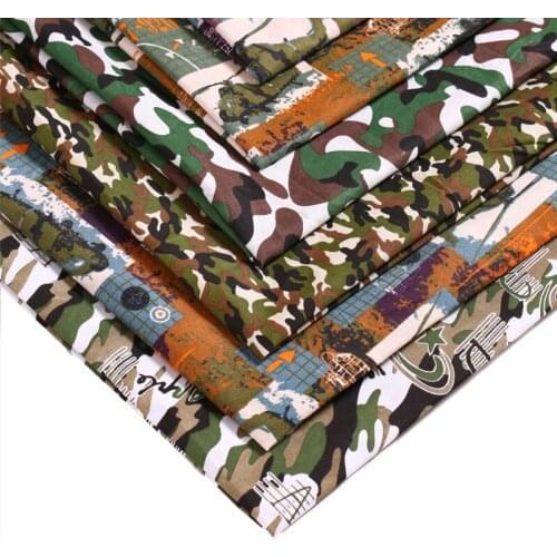 DIY Handmade Home Decoration Colth Camouflage Uniforms Chic Cotton Fabric Sewing Cloth Quilting Scrapbooking Patchwork Fabric