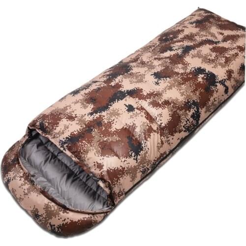 CS302 Camouflage down-Filled Sleeping Bag Outdoor Adult Camping Camping Lunch Break Sleeping Bag Desert & digital camouflage