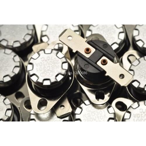 KSD301 thermostat / thermal protection / temperature control switch 70 degrees 250V / 10A normally closed