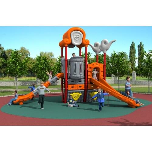 Small amusement park plastic playground kids fun city CE/TUV/SGS YLW057