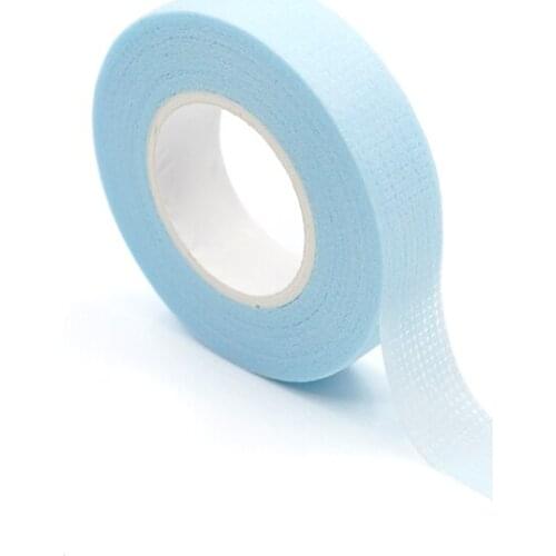 New 5pcs Non-woven grafted eyelash tape with holes breathable sensitive resistant blue eye pad Eyelash extension tools