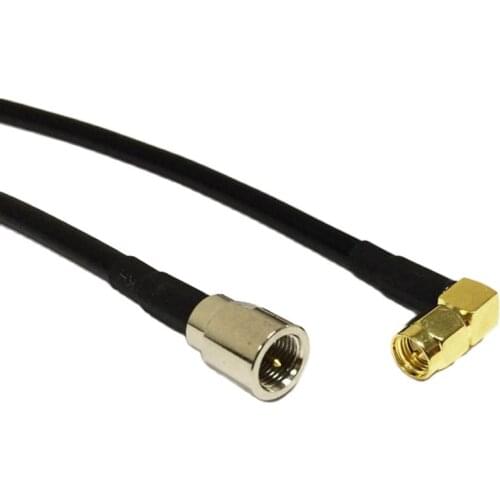 New SMA Male Plug Right Angle Connector To FME Male RG58 Coaxial Cable Adapter 50CM 20" wholesale price