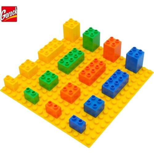Big Toys Bricks Base Plate 16*16 Dots 25.5*25.5cm Baseplate DIY Building Blocks Toys For Children Kids Birthday Gifts