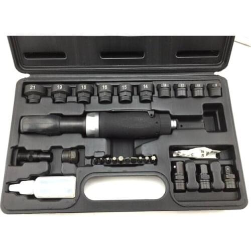 Perforated pneumatic ratchet wrench 8-21mm sleeve elbow wind approved corner wind pull 1/4 threading pull socket seat