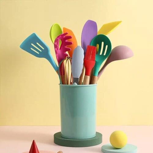 Silicone Utensils Set Heat Resistant Non-Stick Baking Kitchenware Cooking Tools Set