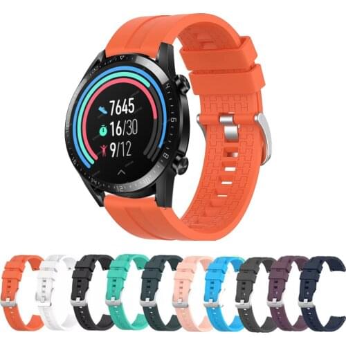 For Huawei GT 2 46mm Strap 22mm Silicone Replacement Watchband For Huawei Watch GT 2 Pro/GT 2E/GT/Honor Magic1 2 Bracelet Correa