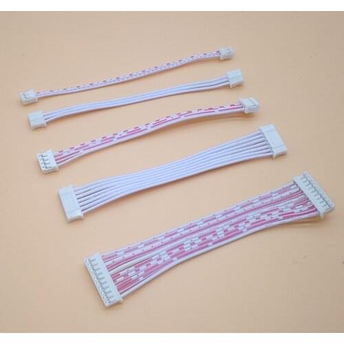 10Pcs JST 2.54mm Pitch Connector Cable XH2.54 Plug Line length 10CM Red and white 2P/3P/4P/5P/6P/7P/8P/9P
