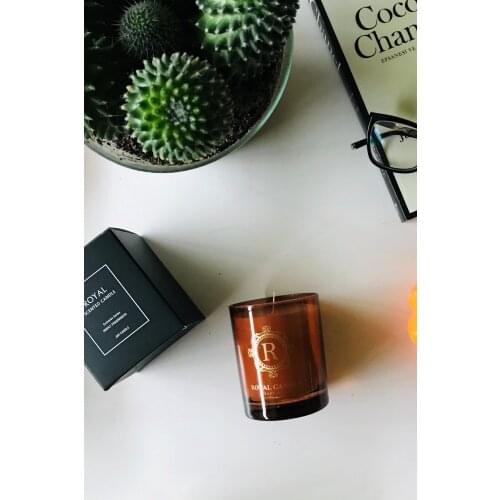 Glass Candle Amber Intense Essence Romantic Gift Products Christmas Marriage Fragrant Decorative Household Products