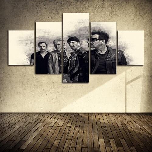 U2 Band Picture Wall Poster Modern Style Canvas Print Painting Art Aisle Living Room Unique Decoration