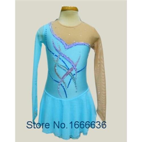 Custom Adult Figure Ice Skating Dresses With Spandex Graceful New Brand Figure Skating Dress For Competition DR2741