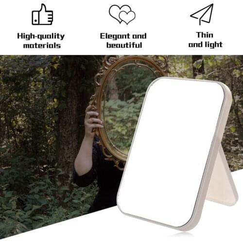 Face Makeup Mirror Desktop Vanity Mirror Large Folding Portable Square Colorful Princess Makeup Mirrors