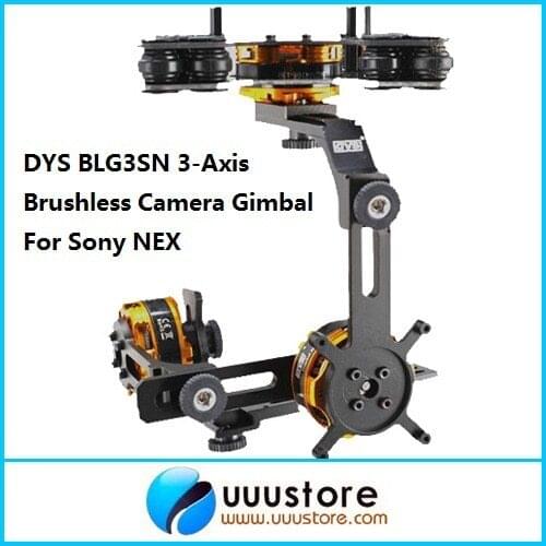 FPV BLG3SN 3-Axis Brushless Camera Gimbal Mount w/3 BGM4108-130 Brushless Motors FPV PTZ RTF For Sony NEX
