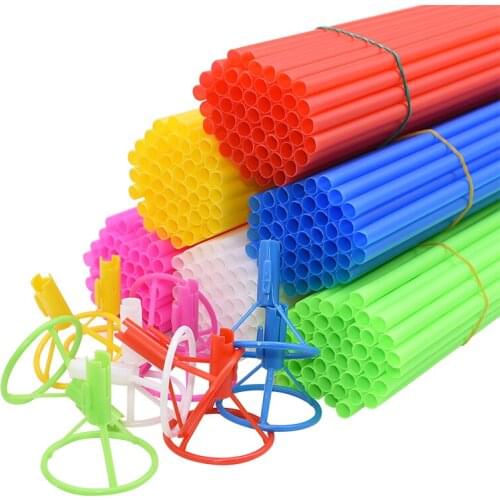 40cm Balloon Sticks Balloons Holder with Cup Foil Ballon Stick PVC Rods for Birthday Wedding Party Decoration Ballon Accessories
