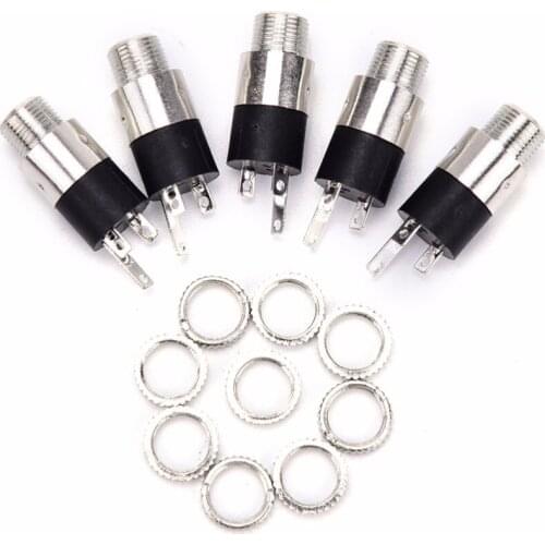 5PCS PJ392 Stereo Female Sockect Jack 3.5 Audio Headphone Connectors 3.5mm