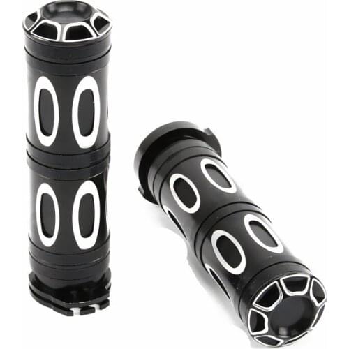 Motorcycle 1" 25mm Aluminum Handlebar Hand Grips For Harley Honda Yamaha Kawasaki Suzuki Cruiser Chopper Touring Bobber
