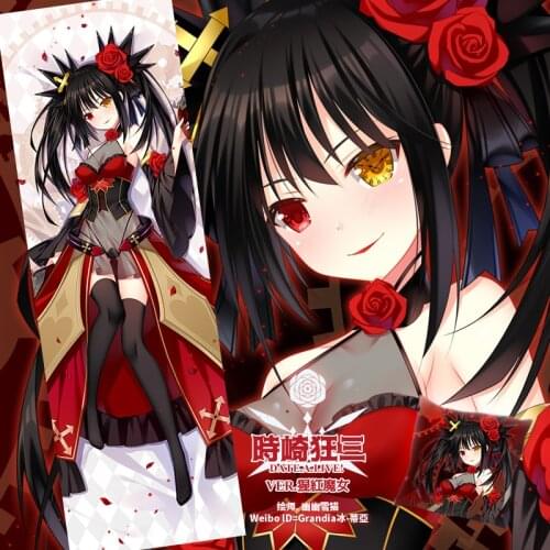 Anime Game DATE A LIVE Tokisaki Kurumi Dakimakura Hugging Body Pillow Case Otaku Male Pillow Cushion Cover Decorative Gifts SM