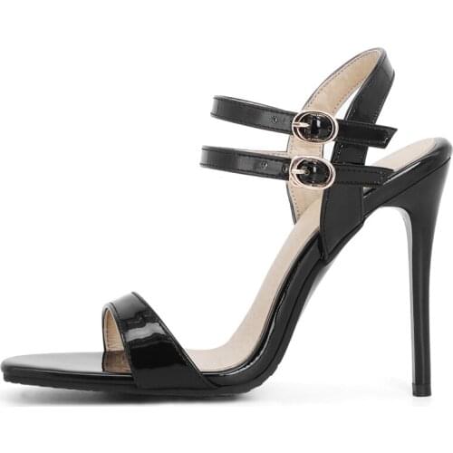 Sexy Womens Sandals High Heels Summer Shoes For Women Sexy Black Red Gladiator Sandals Ladies Party Wedding Shoes Large Size