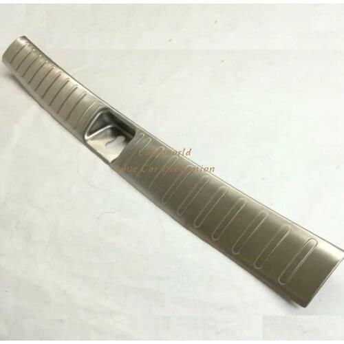 For 2016 2017 Hyundai Tucson REAR DOOR Panel BUMPER PROTECTOR Guard PLATE STEP PANEL COVER SILL PLATE TRUNK TRIM Car ACCESSORIES