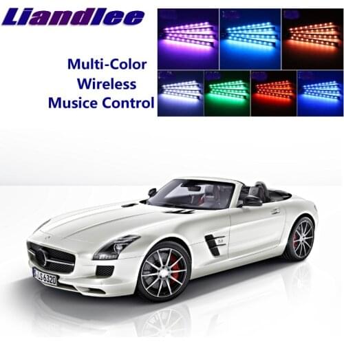 LiandLee For Mercedes Benz MB SLS 2010~2015 Car Install of Car Seats Accent Interior Atmosphere Light