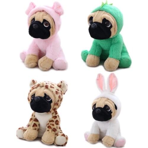 20cm Lovely Cartoon Shar Pei Dog Animals Transmation Dog Doll Kid Toy
