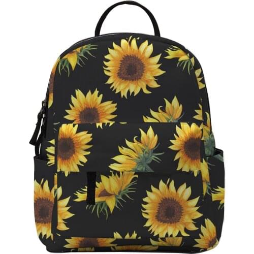 Deanfun Mini Backpacks For Girls 3D Printing Yellow Daisy Small Backpack For Women Cute Kids Backpack School Bags MNSB-29