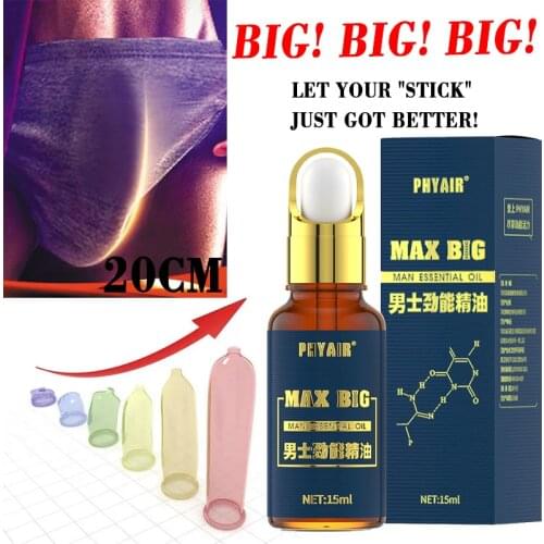 Male penis enlargement oil promotes larger and thicker penis enhances sexual function prevents premature ejaculation massage oil