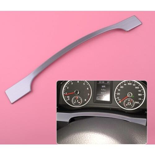 Instrument Panel Dashboard Trim Cover Frame Sticker Silver Stainless Steel Fit For VW Tiguan 2010 2011 2012 2013 2014 2015