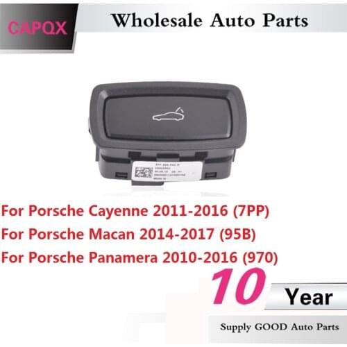 CAPQX Rear Trunk Lock Switch Tailgate Car Trunk Switch Release Button 7PP959832H For Porsche Cayenne Macan 2011-2016