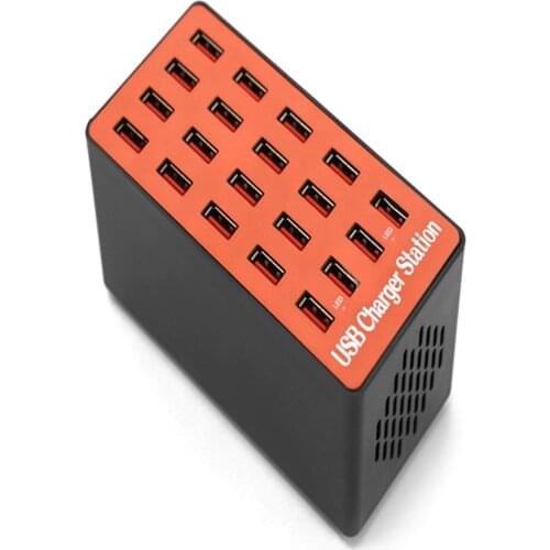 Splitter Adapter USB Charging Multi USB Charging Station 20 Ports 2.4A HUB for PC Phone Tablet Power Adapter