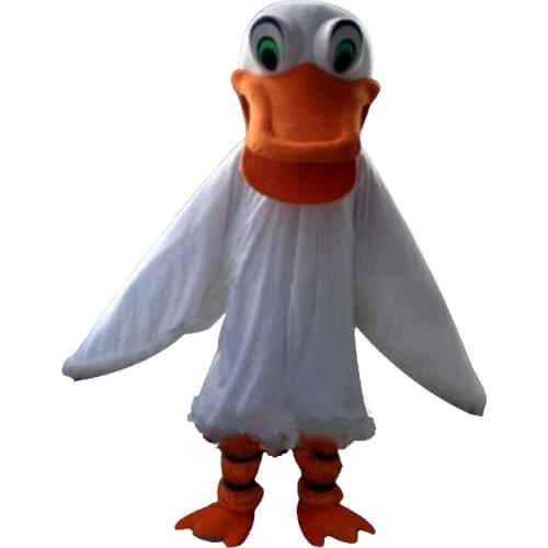 Advertising White Duck Mascot Costume Fancy Dress Adult Professional Clothing Halloween Christmas Mascot Costumes Handmade