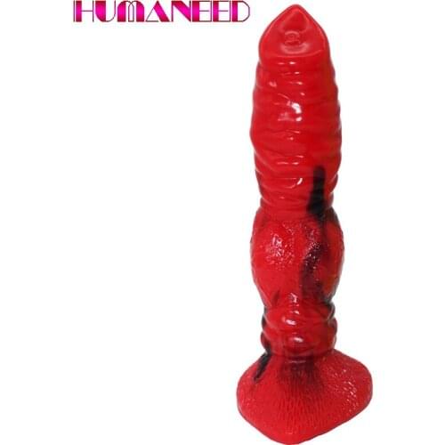 1:1 Super Realistic Wolf Dog Dildo Women Soft Liquid Silicone Animal Penis With Suction Cup Sex Toys Female Masturbator Products