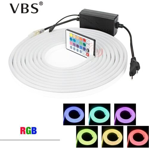 Led Strip Light 220V SMD2835 120led/M Waterproof Flexible Ribbon Led light IP68 EU Power Plug Outdoor Festival Decor Neon Lights