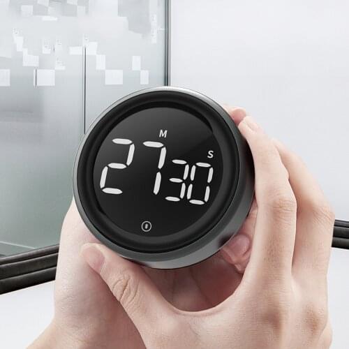 LED Digital Kitchen Countdown Timers For Cooking Stopwatch Shower Study Counter Manual Magnetic Electronic Alarm Clock Timer