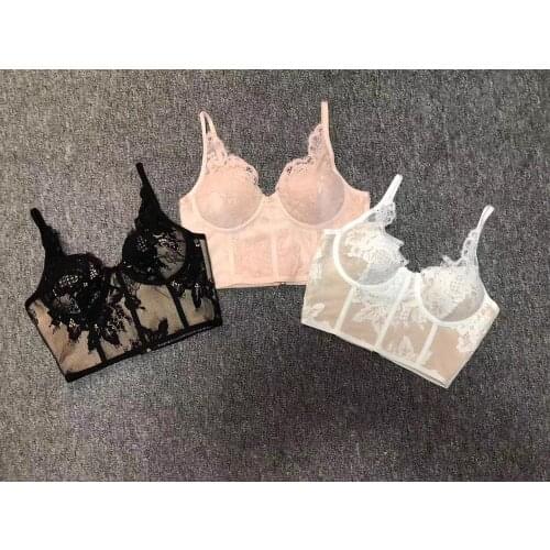 New Arrival Women Sexy Designer Lace Tops Camisole Tops Ladies Trendy Night Club Bandage Crop Tops