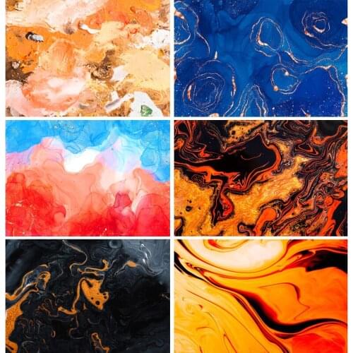 Vinyl Colorful Gradient Color Photography Backgrounds Abstract Marble Painted Photo Backdrops Studio Props 201020HSH-03