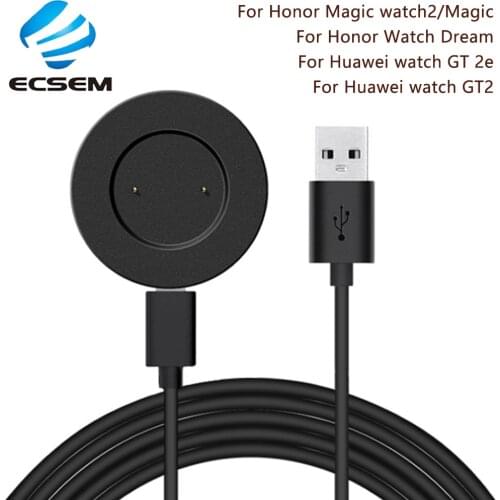 Charging cradle replacement for Huawei watch GT2 charger adapter for Honor GS PRO/magic watch2 power supply adapter 1M black
