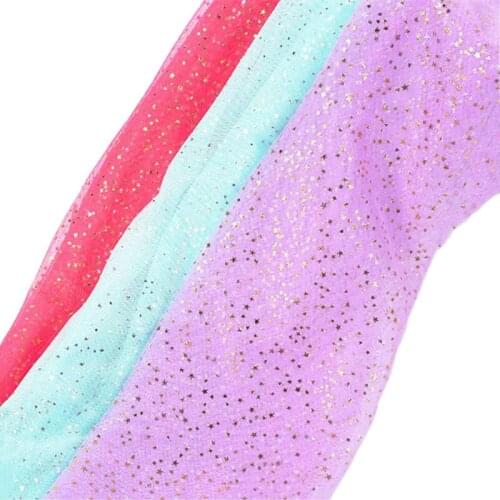 1.6*1 M Tulle Star Sequin Ankara Fabric DIY Baby Shower Tutu Skirt Wedding Party Birthday Home Decor Sewing Dress African Fabric