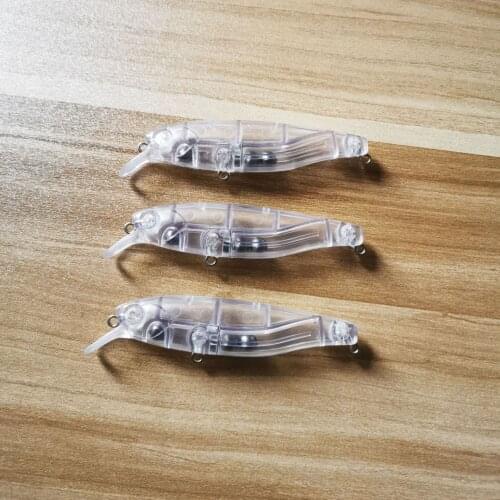 10pcs 10g/8.8cm Blank Hard Lures Unpainted Fishing Baits Crankbait Wobblers Freshwater Fish Lure