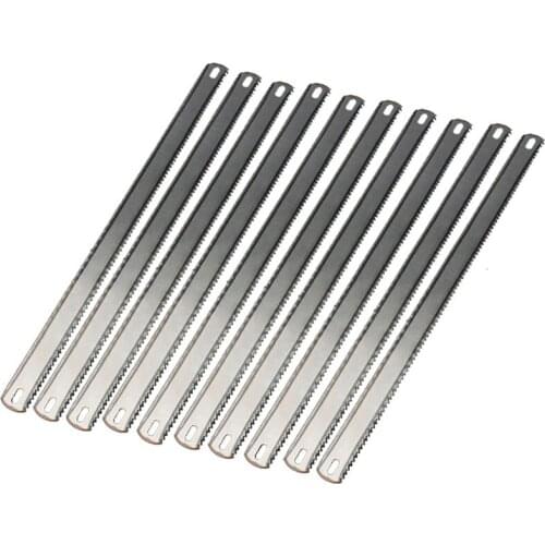 10PCS 12" Hacksaw Replacement Blades 8TPI/24TPI Double Teeth Blade Fine/Coarse Teeth Hand Saw Blade for Cutting Wood and Metal