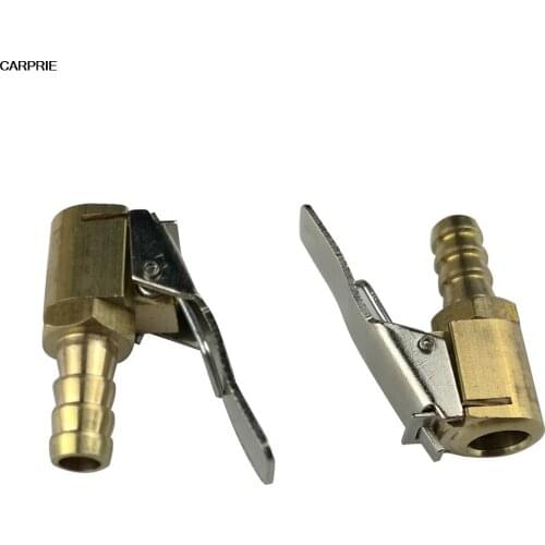 2 PC tire inflator valve connector Brass Tire Valve Air Pump 8mm Auto Car Truck Tire TJ